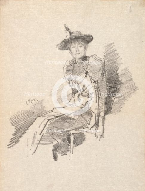 The Winged Hat, 1890. Creator: James McNeill Whistler (American, 1834-1903).