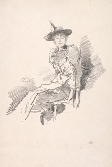 The Winged Hat, 1890. Creator: James McNeill Whistler (American, 1834-1903)