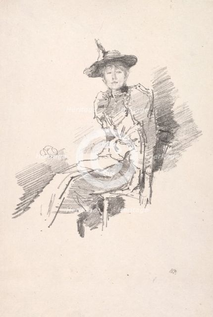 The Winged Hat, 1890. Creator: James McNeill Whistler (American, 1834-1903).