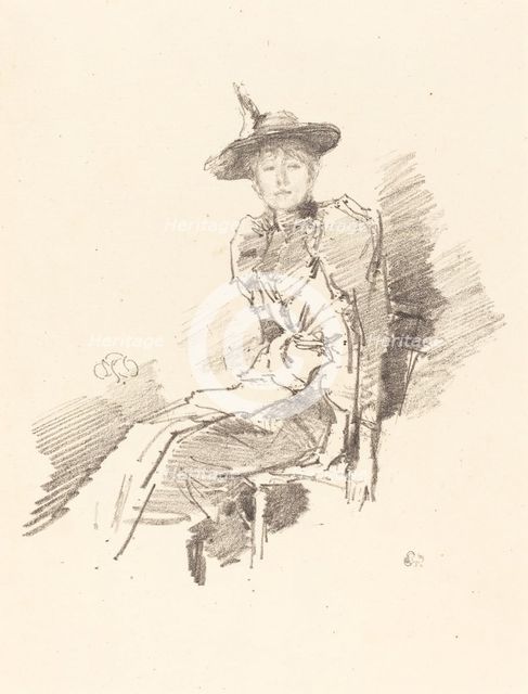 The Winged Hat, 1890. Creator: James Abbott McNeill Whistler.