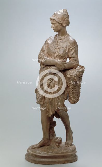 The Winkle Gatherer, model designed before 1874. Creator: Jean-Baptiste Carpeaux.