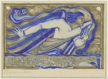 The Winter is approaching on the wing of the storm, November, c. 1929. Creator: Willem Arondeus
