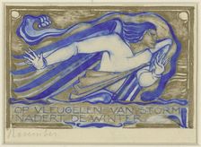 The Winter is approaching on the wing of the storm, November, c. 1929. Creator: Willem Arondeus