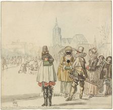 The Winter King on the Ice, 1766. Creator: Cornelis Ploos van Amstel