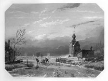 The winter of 1740, Netherlands, (c1870). Artist: CL van Kesteren