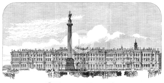 The Winter Palace, St. Petersburg, where the late Emperor died on Sunday last, 1881. Creator: Unknown.