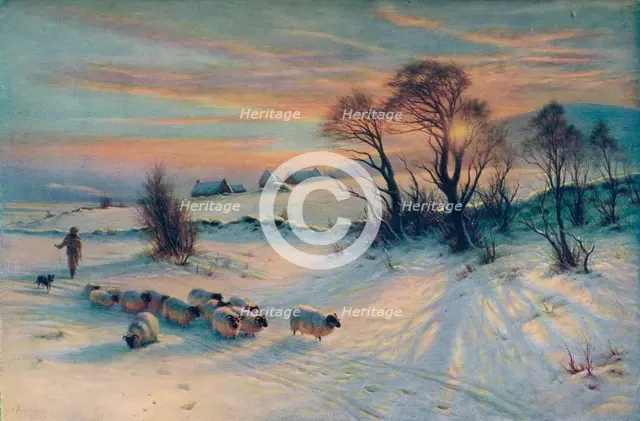 The Winter's Glow, 19th century, (1913). Artist: Joseph Farquharson