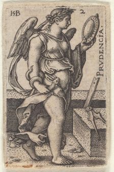 The wisdom. From the episode "The Knowledge of God and the Seven Cardinal Virtues", c.1539 . Creator: Beham, Hans Sebald (1500-1550)