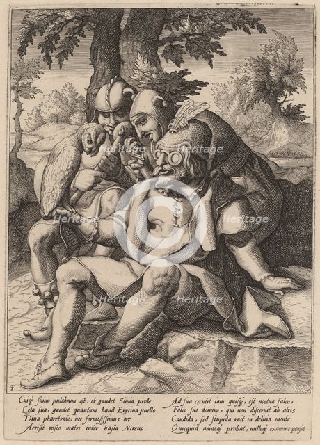 The Wisdom of Fools, c. 1592. Creator: Goltzius, Workshop of Hendrick, after Hendrick Gol.