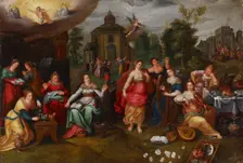 The wise and the foolish virgins, 1600-1699. Creator: Pieter Lisaert