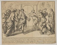 The wise and the foolish Virgins, 1728. Creator: Francesco Zuccarelli