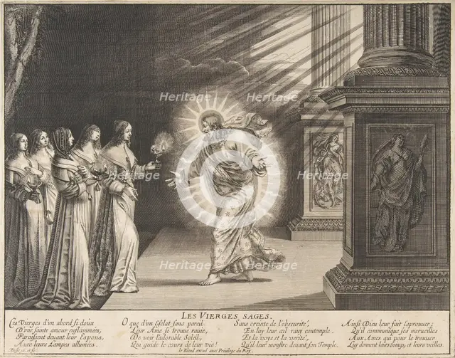 The Wise Virgins before Christ, ca. 1635. Creator: Abraham Bosse.