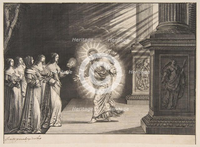 The Wise Virgins before Christ, ca. 1635. Creator: Abraham Bosse.
