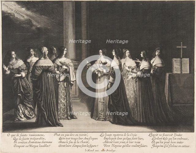 The Wise Virgins Refuse Oil to the Foolish Virgins, ca. 1635. Creator: Abraham Bosse.