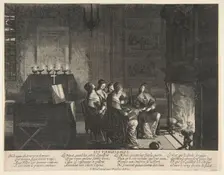 The Wise Virgins Resting Whilst Awaiting the Arrival of The Husband, ca. 1635. Creator: Abraham Bosse