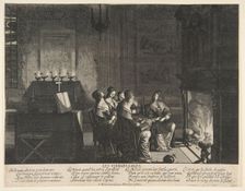 The Wise Virgins Resting Whilst Awaiting the Arrival of The Husband, ca. 1635. Creator: Abraham Bosse