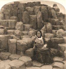 The Wishing Chair, Giant's Causeway, Ireland 1897. Creator: Works and Sun Sculpture Studios