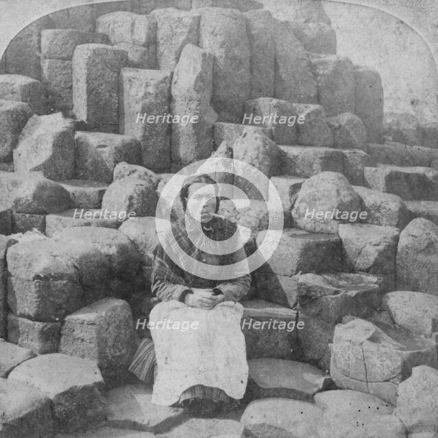 The Wishing Chair, Giant's Causeway, County Antrim, Ireland, 1887. Artist: Underwood & Underwood