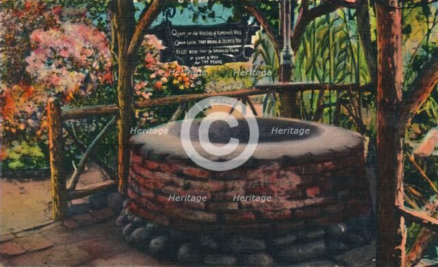 'The Wishing Well at Ramona's Marriage Place, Old Town. San Diego, California', c1941. Artist: Unknown.
