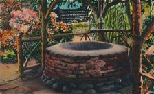 The Wishing Well at Ramona's Marriage Place, Old Town. San Diego, California c1941