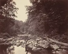 The Wissahickon Creek near Philadelphia, c. 1863. Creator: John Moran
