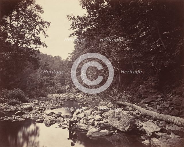 The Wissahickon Creek near Philadelphia, c. 1863. Creator: John Moran.