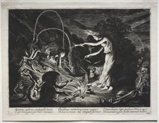 The Witch (Night Piece), 1626. Creator: Jan van de Velde (Dutch, 1620-1662)