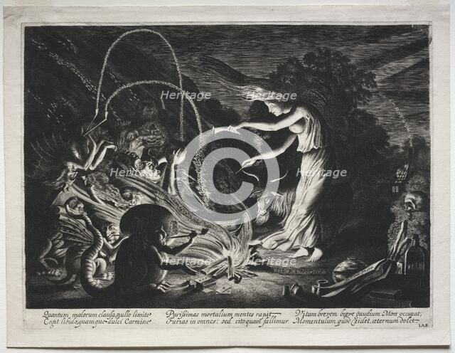 The Witch (Night Piece), 1626. Creator: Jan van de Velde (Dutch, 1620-1662).