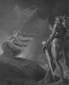 The Witches Appear to Macbeth and Banquo c1820. Artist: William Bromley