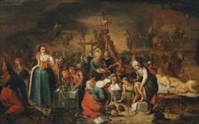 The Witches Kitchen, Early 17th cen.. Artist: Francken, Frans, the Younger (1581-1642)