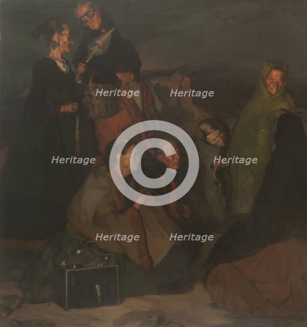 The witches of San Millán, 1907. Creator: Zuloaga y Zabaleto, Ignacio (1870-1945).