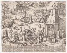 The Witches Sabbat, Second half of the16th century. Creator: Hogenberg, Frans (1535-1590)