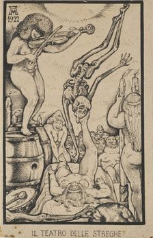 The Witches Theater, 1922. Creator: Martini, Alberto (1876-1954)