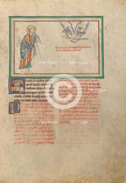 The Woeful Eagle; Dyson Perrins Apocalypse, about 1255-1260. Creator: Unknown.