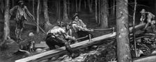The Wood Cutters c1880-1882.Artist: Hubert von Herkomer