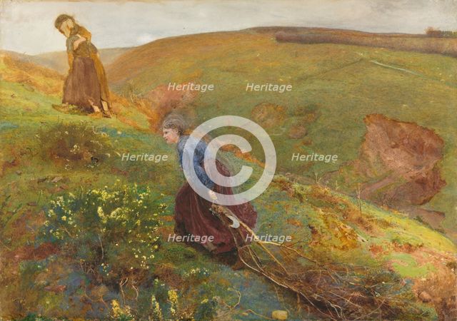 The Wood Gatherers, 1869. Creator: John William North (British, 1842-1924).