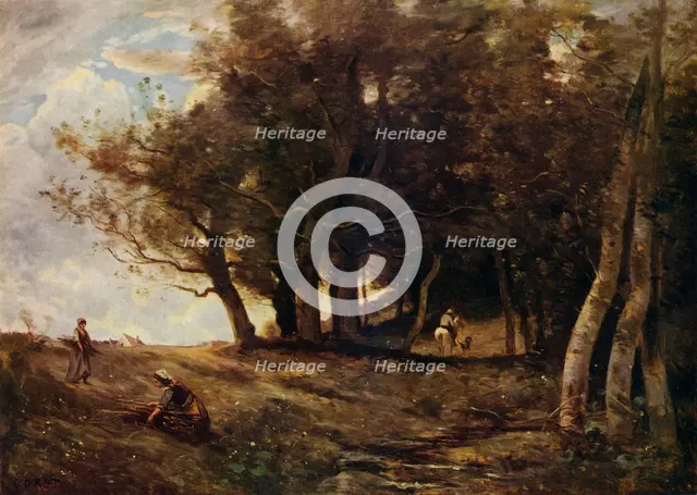 'The Wood Gatherers', c1843. Artist: Jean-Baptiste-Camille Corot.