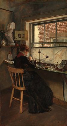 The Wood Engraver, 1882. Creator: Charles Frederic Ulrich