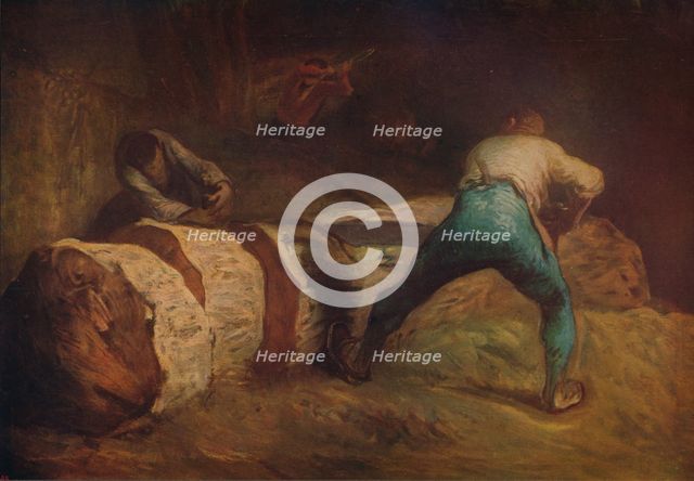 'The Wood-Sawyers', 1850-1852, (c1915). Artist: Jean Francois Millet.