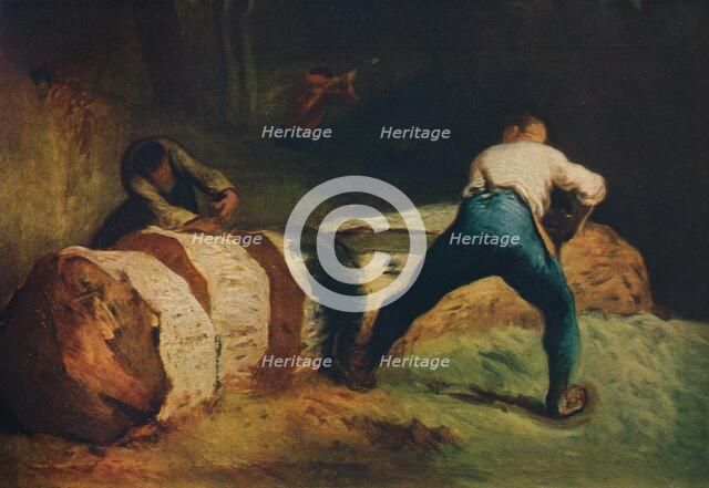 The Wood Sawyers; Les scieurs de long, c1850, (1911). Artist: Jean Francois Millet