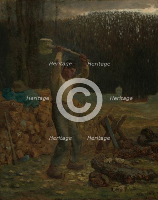 The Woodchopper, 1858/66. Creator: Jean Francois Millet.