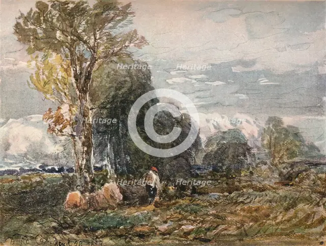 'The Woodcutter', 1858. Artist: David Cox the elder.