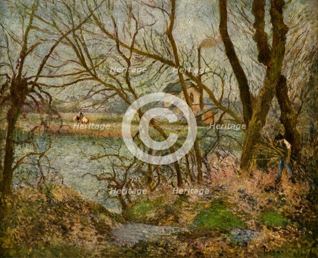 'The Woodcutter', 1878, (1939).  Creator: Camille Pissarro.