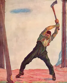 The Woodcutter 1910. Artist: Ferdinand Hodler