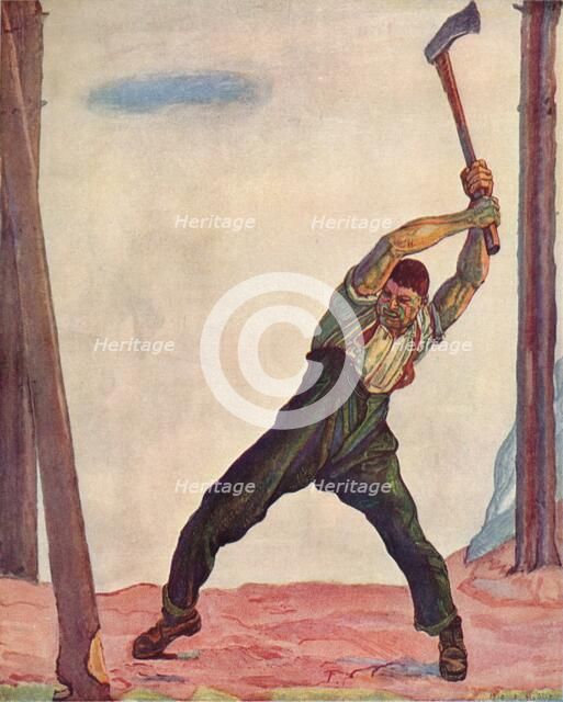 'The Woodcutter', 1910.  Artist: Ferdinand Hodler.