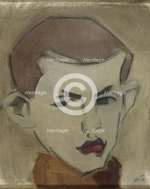 The Woodcutter, head study, 1943. Creator: Helene Schjerfbeck.