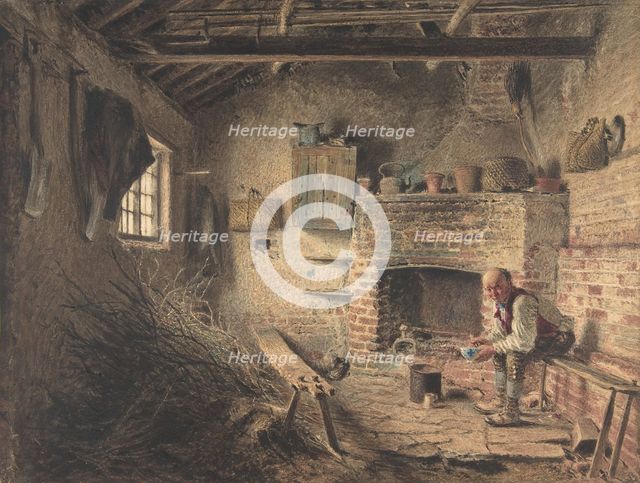 The Woodcutter's Breakfast (The Faggot Gatherer's Meal), ca. 1832-34 (?). Creator: William Henry Hunt.
