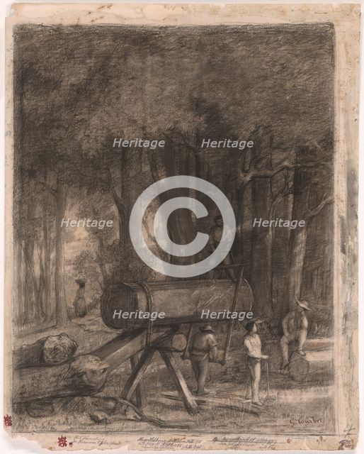 The Woodcutters, 1860. Creator: Gustave Courbet.