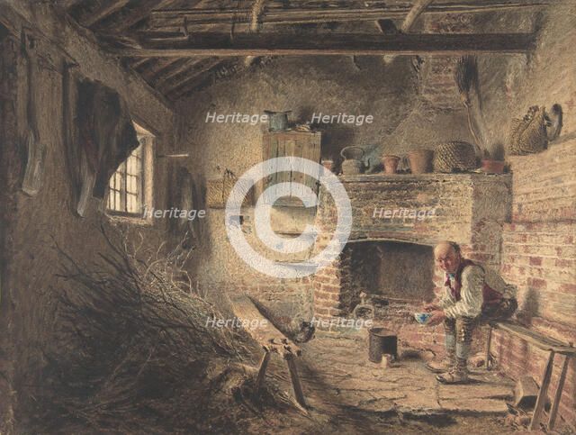 The Woodcutter's Breakfast (The Faggot Gatherer's Meal), ca. 1832-34 (?). Creator: William Henry Hunt.