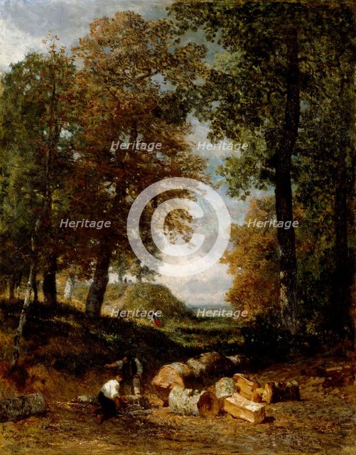 The Woodcutters, late 1840s. Creator: Constant Troyon.